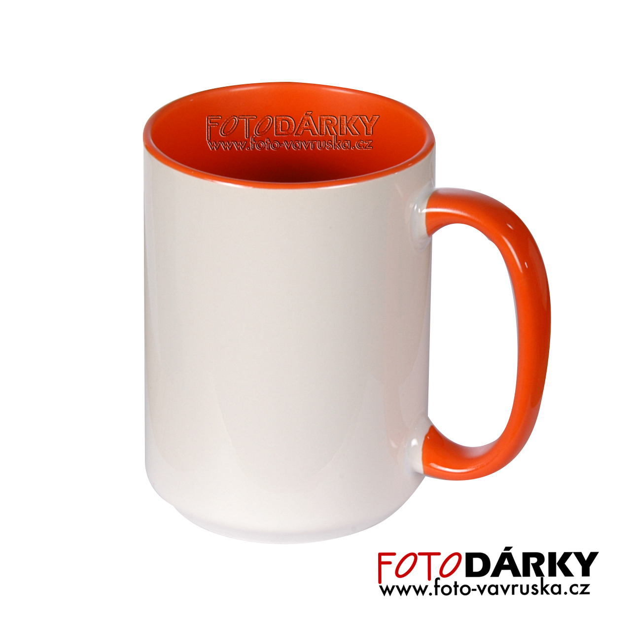 Hrnek velký COMBO- oranžový - 400 ml
